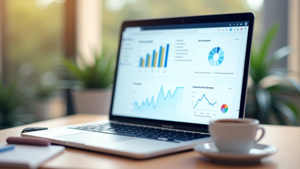 Laptop-Bildschirm mit Core Web Vitals Metriken und Performance-Daten