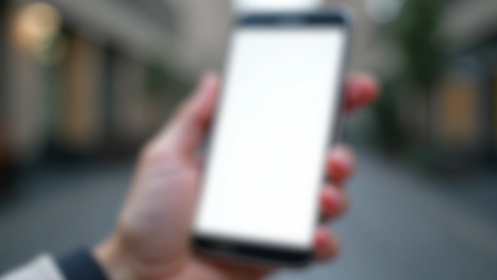 Smartphone-Display mit mobil optimierter Website, klare Navigation und gut lesbare Texte